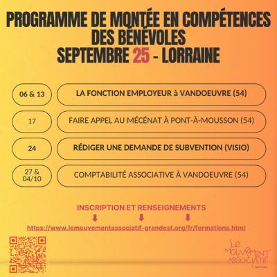 Le Programme de Montée en Compétence des bénévoles