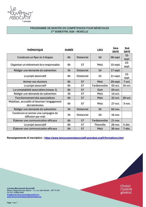 Programme de montée en compétence en Moselle