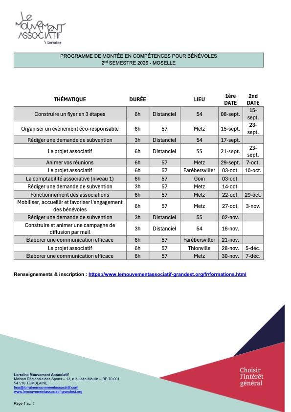 Programme de montée en compétence en Moselle