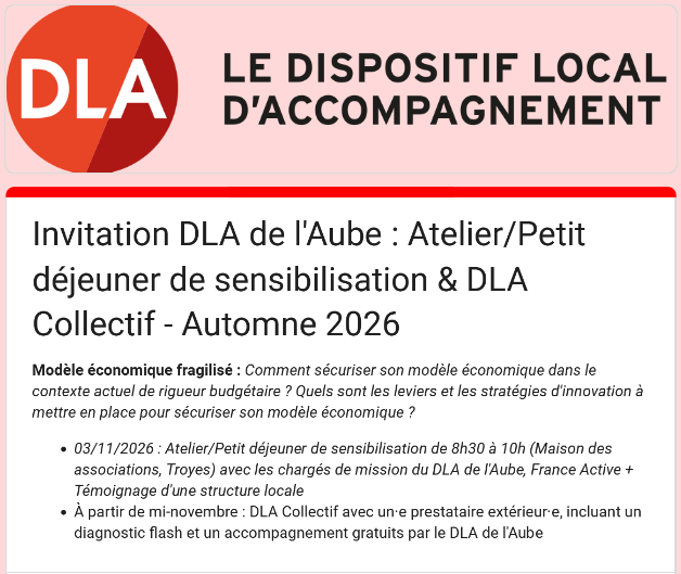 [ATELIER] - Petit-déjeuner de sensibilisation pour sécuriser le modèle économique avec le DLA10