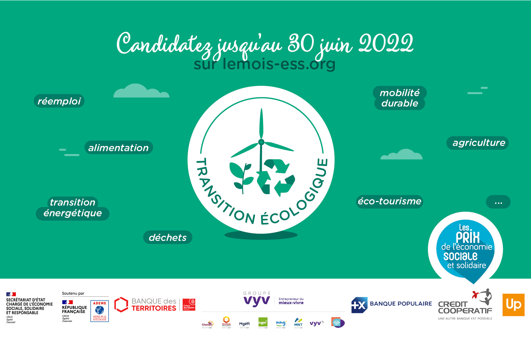 [Prix] Candidatez au prix ESS et  transition cologique