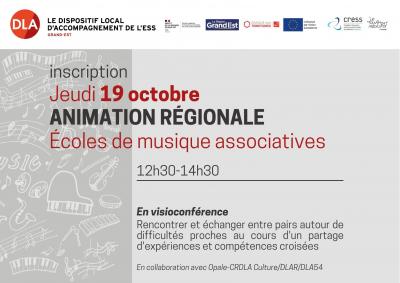 [RENCONTRE] - Animation Régionale Ecoles de musique associatives